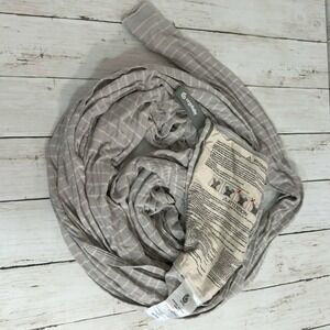 Ergobaby Baby Grey Aura Striped Lightweight Breathable Wrap Carrier OS